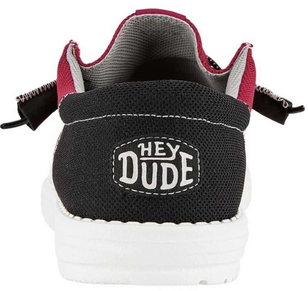 Hey Dude Wally Tri Texas A&M Aggies Shoes Men\'s Size 12 Burgundy White & Black Hey Dude Men main image 4