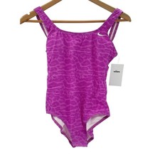 Nike Swim One Piece Bathing Suit Women Size Small Pink New