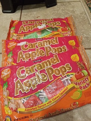 (2) Tootsie Caramel Apple Orchard  Pops Variety  12.7 oz Bag  Suckers Lollipops