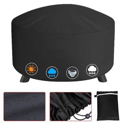 30in Waterproof  BBQ Grill Cover Round Barbecue Outdoor Heavy Duty UV Protection