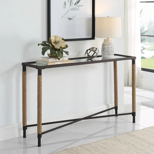 Uttermost Braddock Coastal Console Table - Picture 2 of 6