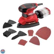 Corded Multi-Function Detail Sander with Micro-Filter Dust Box 3 Additional A...