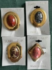 Lot of 4 Vintage Scarf Clips Costume Jewelry FREE SHIPPING
