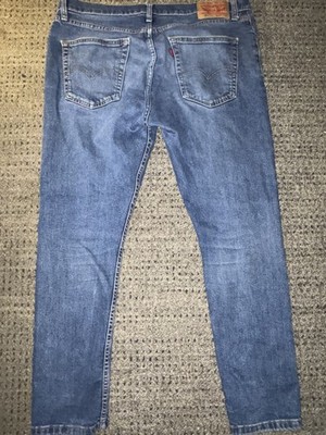 Levi s 512 Slim Taper Jeans Mens 34x29 Blue Medium Wash Stretch Denim