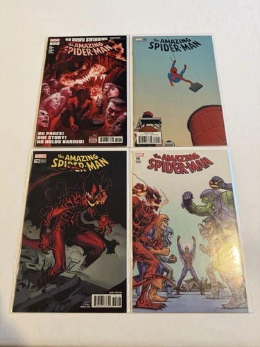 Amazing Spider-Man 798-801 800 Key Run + 799 Linsner Variant Red Goblin Marvel