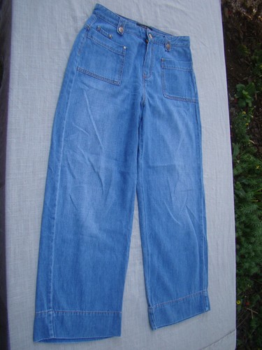Jean Straight Cropped ONE STEP - Taille 38 - Bleu - Occasion Très Bon État - Coupe Femme