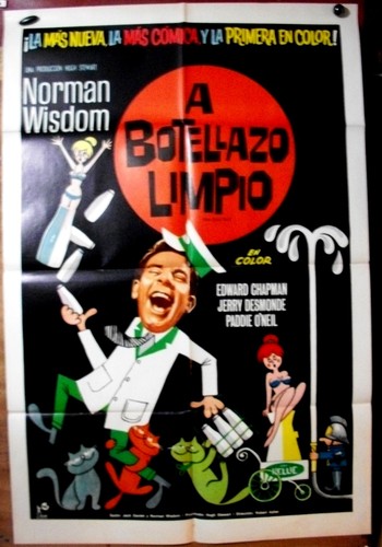 NORMAN WISDOM ! orig1SH movie poster 1965 THE EARLY BIRD !!! GREAT ART !!!!