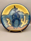 Stangl Pottery 7.75” Plate Hand Painted Desert Cowboy Ranger Cactus #3304 USA