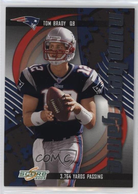 2003 Score Numbers Game 2613/3764 Tom Brady #NG-4 n0c