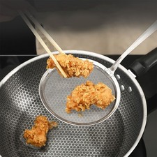 Fine Mesh Skimmer Spoon Long Handle Stainless Steel Skimmer Hot Pot Fat Skimmer