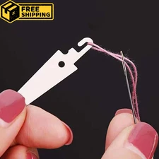 10pcs Easy Needle Threader Iron Metal Elderly Inserter Tool Sewing Accessories