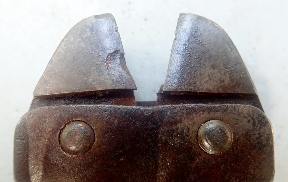 Vintage J. HELWIG No. 4 BOLT Rivet CUTTER TOOL USA Patent Date Jan. 13 ...