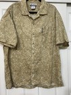 Men’s Columbia xl shirt tan fish batik Pocket