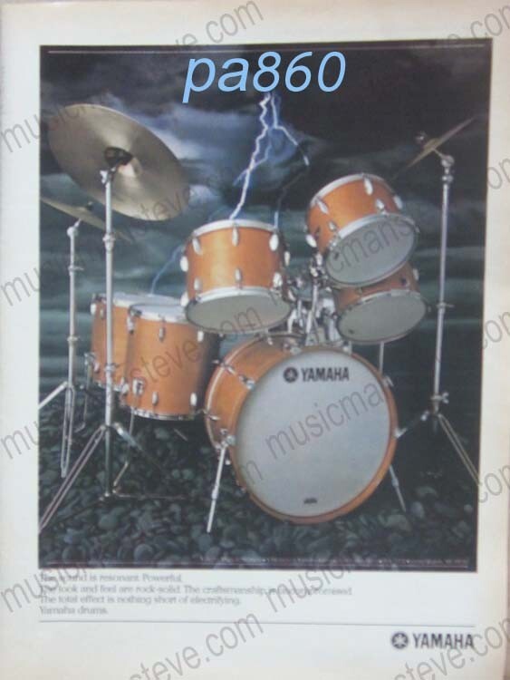 1981  YAMAHA DRUM full page color print ad - "the sound is resonant. Powerful"