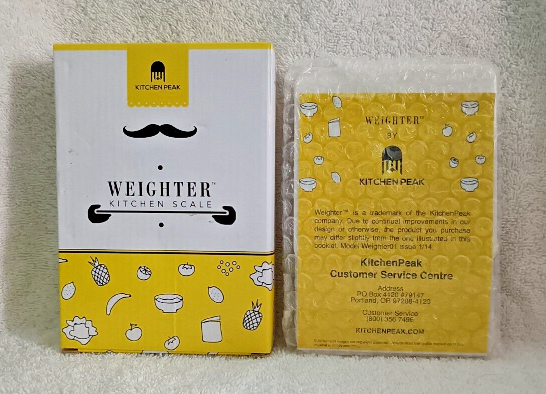 Kitchen Peak Weighter Kitchen Scale - Weigh to 70.4 oz or 2 kg - NIP-image