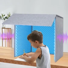 Portable Desktop Soundproof Cover Isolation?Booth Vocal?Sound Absorbing Shield