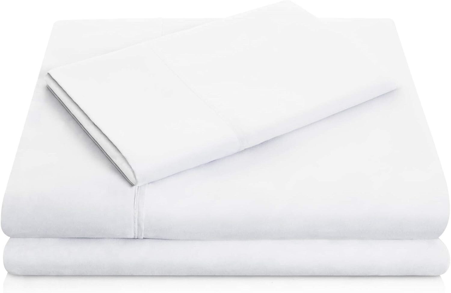 Матовые простыни из микрофибры Malouf - Queen / Белый