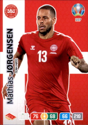 Panini Adrenalyn XL Euro 2020 107 - Mathias Jorgensen - Team Mate