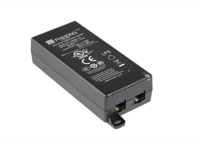 Injecteur PoE 60W Phihong Midspan Gigabit pour caméra PTZ