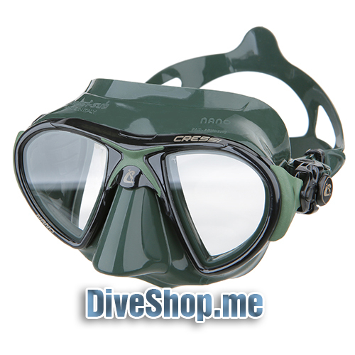 Cressi Nano Máscara Verde Pesca Submarina Apnea Buceo Bajo Volumen | eBay