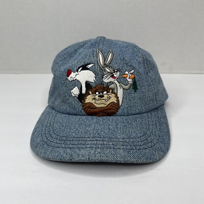 Casquette Warner Bros 1996 - Looney Tunes - Noire - Vintage