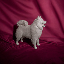 Samoyed Dog Scale Model Miniature Railroad  3...
