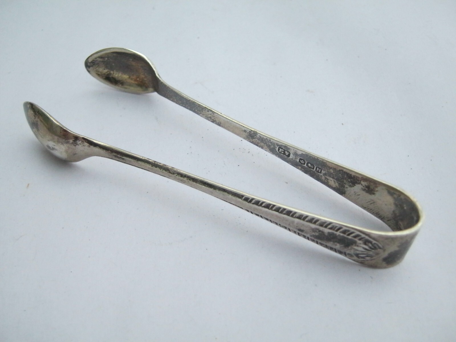 Sheffield 1955 Sterling Silver Sugar Lump Tongs / Bows Emanuel Viners