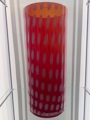 Kosta Boda - Vase Tones Rot 7040317 Ann Wahlstrom Nicht Mehr Ladenneu M Etikett