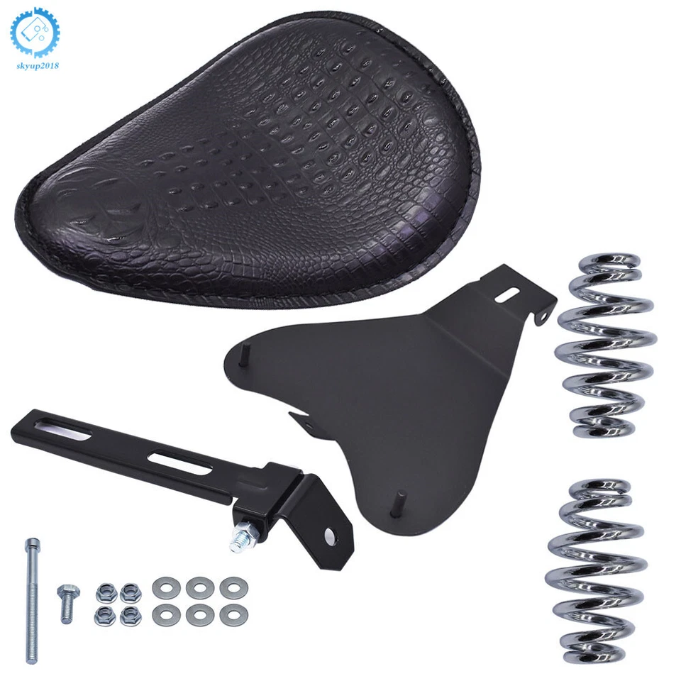 For Yamaha V Star 1300 1100 950 650 250 Motorcycle Bobber Solo Seat Spring Black - Image 2 of 4