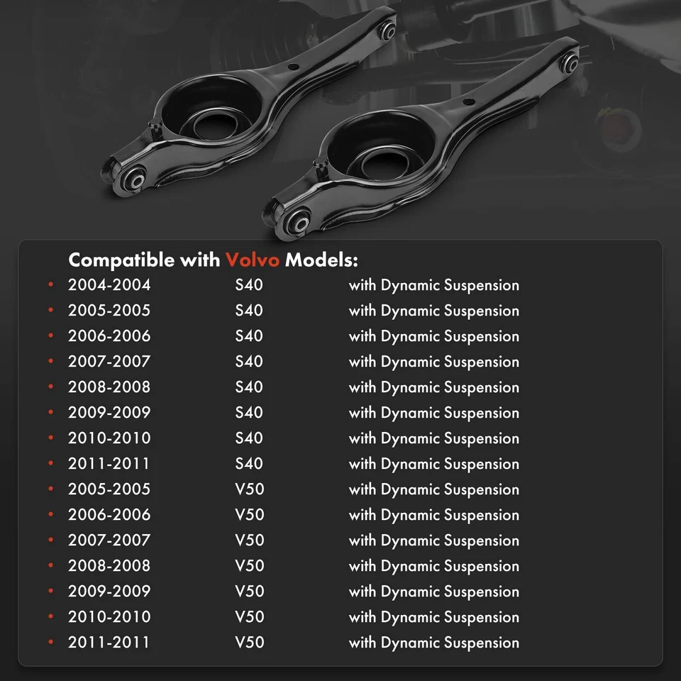 2x Brazo de control inferior trasero izquierdo y derecho para Volvo S40 2004-2011 V50 2005-2011 Foto 2 de 4