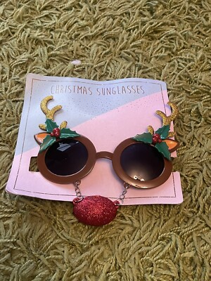 NOVELTY CHRISTMAS RUDOLF PLASTIC GLASSES WITH