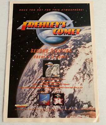 FREHLEY'S COMET Metal Edge Magazine 1 Page Advert Only 1980's ACE FREHLEY