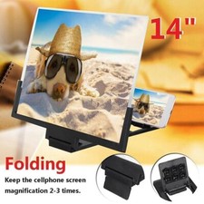 3D Mobile Phone Screen Magnifier HD Video Amplifier Smartphone Stand Bracket US