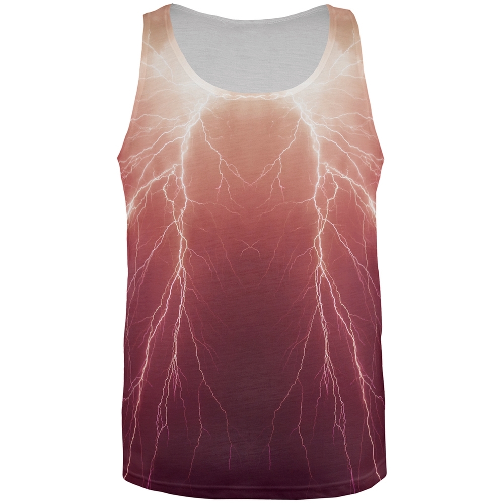 Lightning Bolts All Over Adult Tank Top | eBay