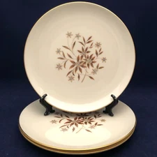 Lenox Starlight X-302 Salad/Dessert Plates 3pc Set 1952-1978 Made in USA 7.75"d