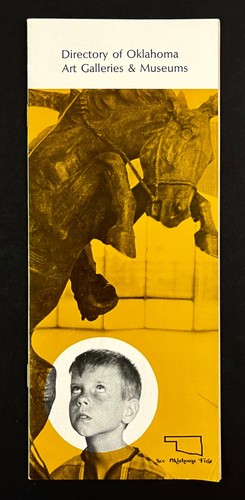 1970s Oklahoma Directory Of Art Galleries Museums Vintage Travel Brochure