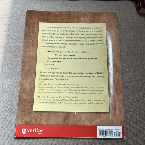HISTORY TRANSITION GUIDE VOLUME ONE *Good Condition* - Picture 2 of 5
