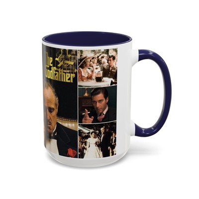 The Godfather Ceramic Mug 15oz, Marlon Brando, Al Pacino, Diane Keaton