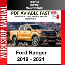 FORD RANGER 2019 2020 2021 SERVICE REPAIR WORKSHOP MANUAL