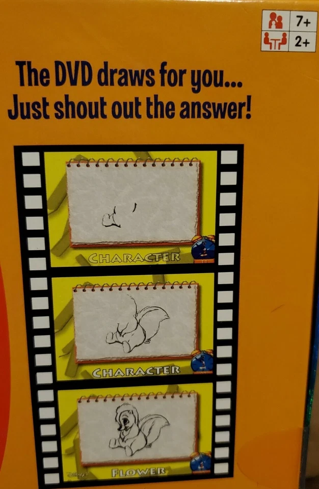 Disney Pictionary DVD Game Pixar Characters Clips & Animation Mattel Brand New - Image 4 of 4