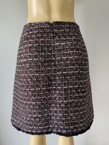 NEW LOFT WOMEN'S METALLIC TWEDD SEQUIN SKIRT SIZE 12 - Picture 5 of 6