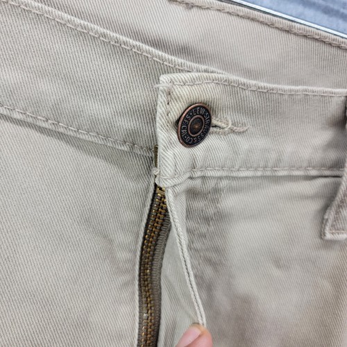 Levi's 513 Jeans Men's 36x32 Straight Leg Pants 5 Pocket beige tan denim work - Picture 6 of 16