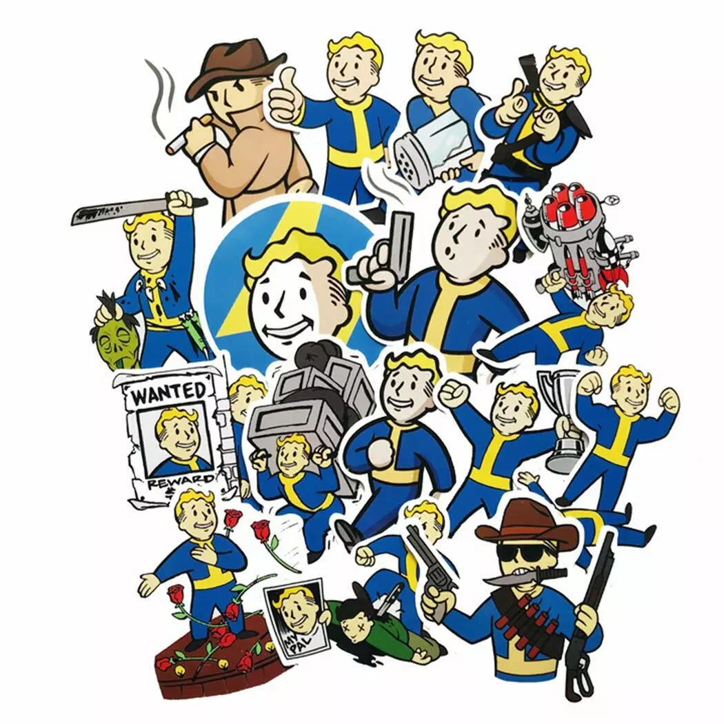 Fallout 4 Perk Stickers for Sale