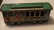 Railway 514 Tin Trolley Friction Toy Municipal Railway 3.5 VTG 94ia