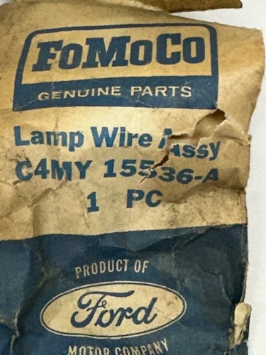 NOS Ford C4MY-15536-A Lamp Wire Assembly – License / Courtesy / Trunk Light? - Picture 7 of 7