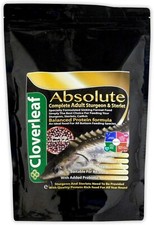 500g Cloverleaf Sturgeon Sterlet Sinking Pellet Food - Juvenile 2mm 54% Protein