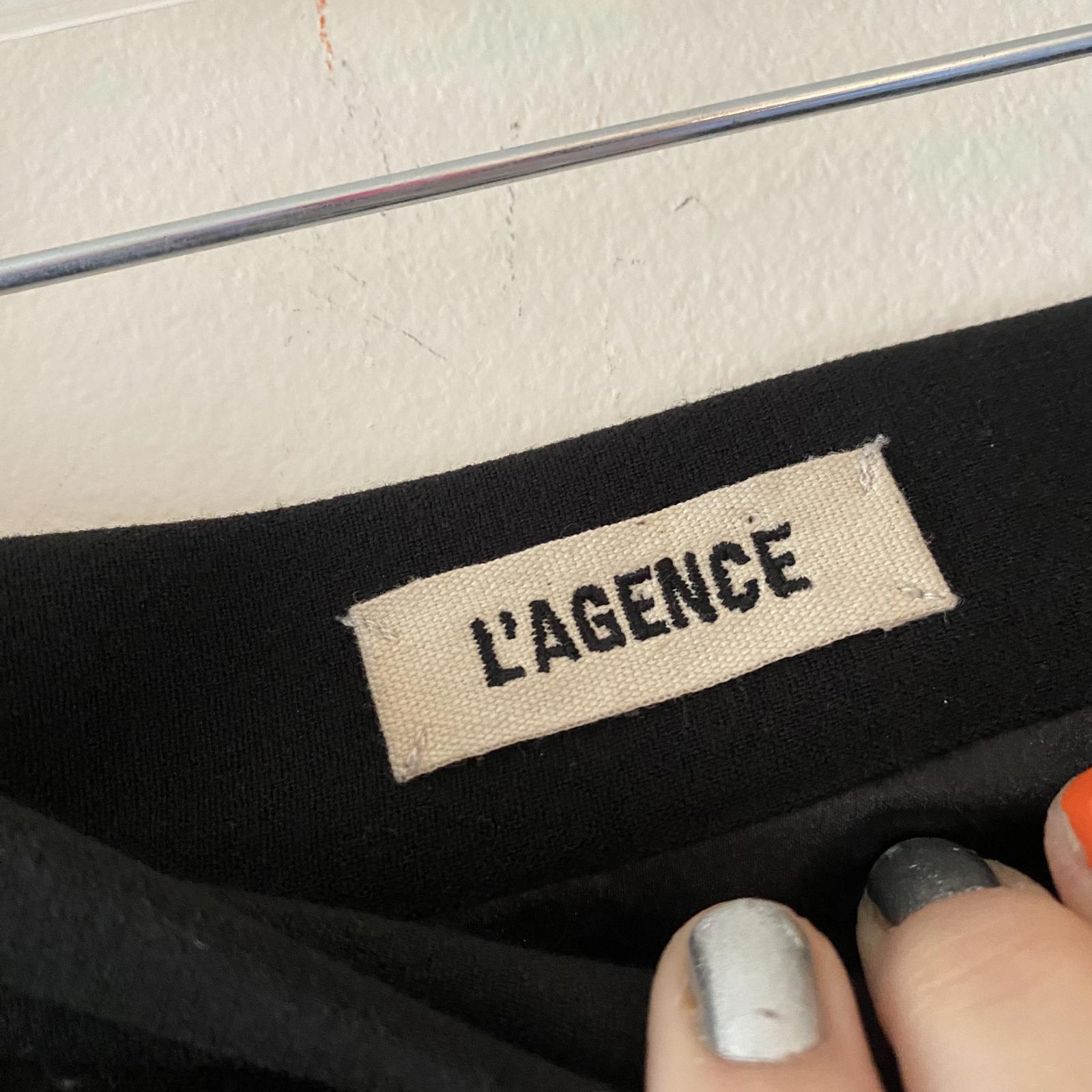 Lagence black gathered pencil skirt - image 8