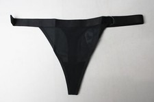 Negative Women's Light Low Rise Cut Sheer Sieve Thong DH3 Black XL NWT