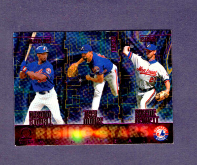 1998 PACIFIC OMEGA RISING STARS ROOKIE TIER 4 #6 STOVALL/MOORE EXPOS SP #25/25