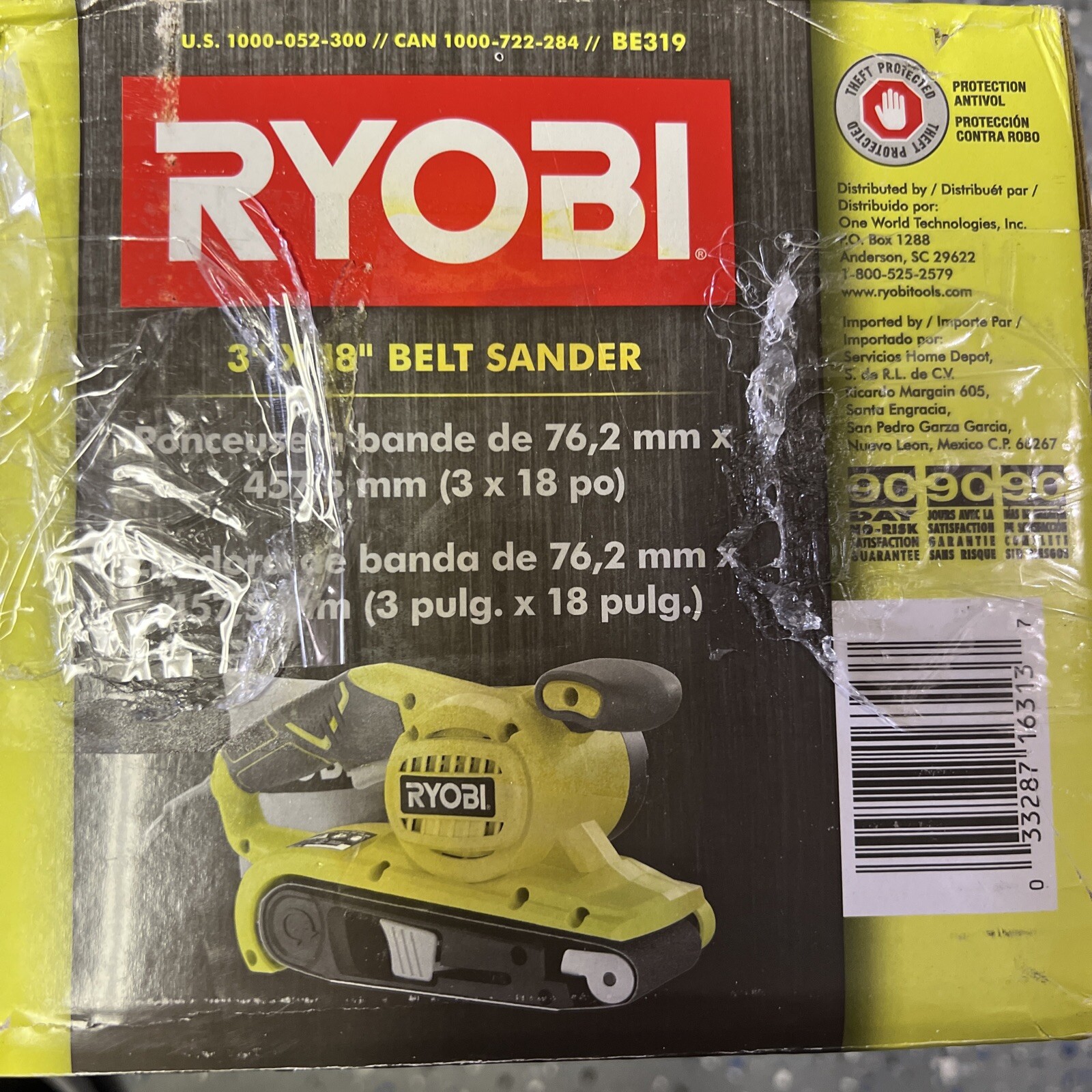 RYOBI Belt Sander Electric 6 Amp 3 X 18 Inch Portable Belt Sander BE319 G3 eBay